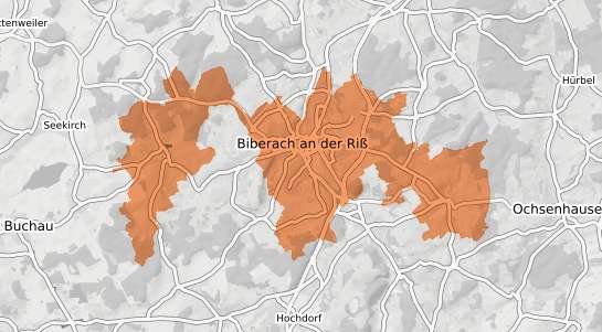 Mietspiegelkarte Biberach an der Ri&szlig; Biberach